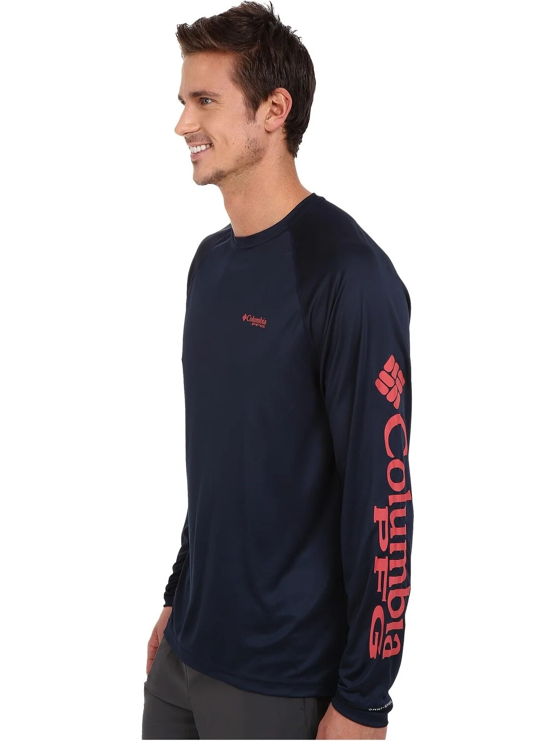 Рубашка Terminal Tackle L/S Columbia — изображение 2 из 5, темно-синий/красный