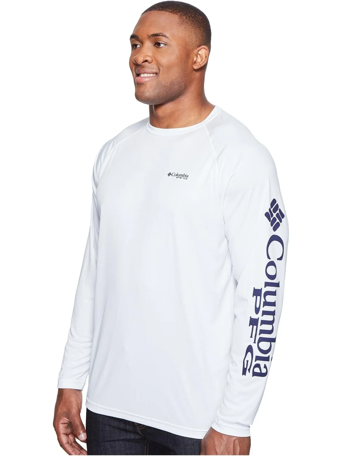Рубашка Big & Tall Terminal Tackle L/S Columbia — изображение 2 из 5, белый