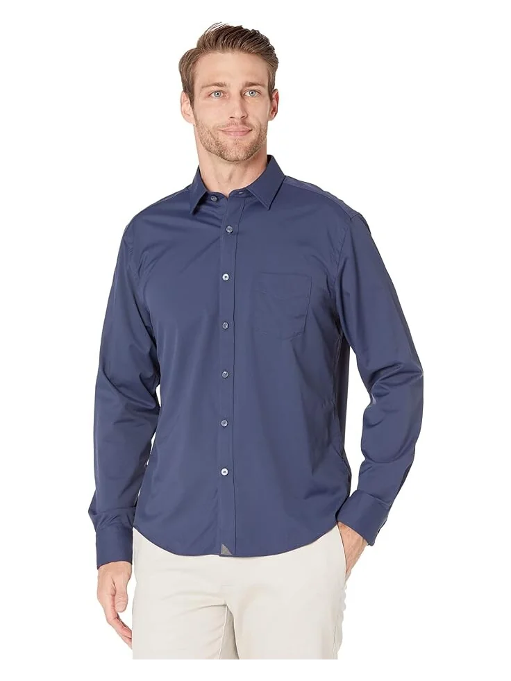 Рубашка UNTUCKit Wrinkle Free Performance Gironde — синий