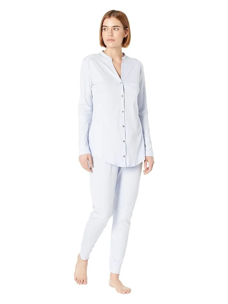 Пижама Hanro Pure Essence Long Sleeve — синий
