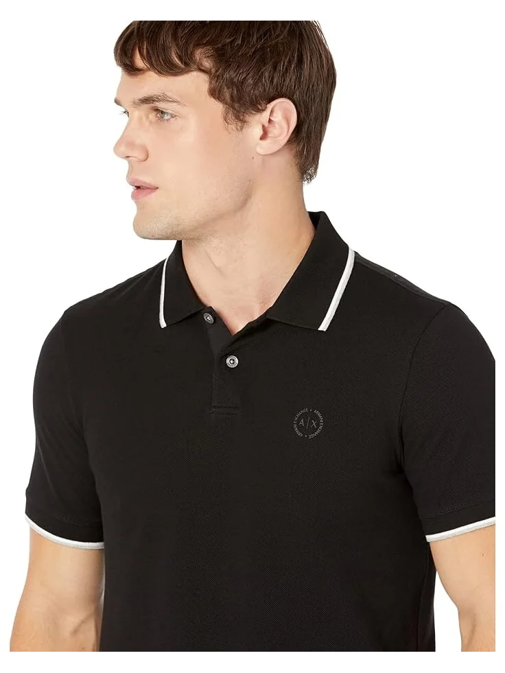 Поло Armani Exchange Slim Fit Pique Logo — 3
