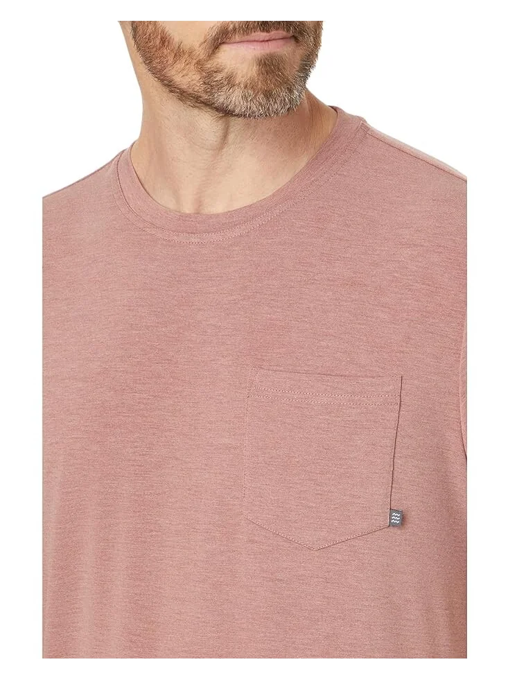 Футболка Free Fly Bamboo Flex Pocket Tee, цвет Heather Brick — 3