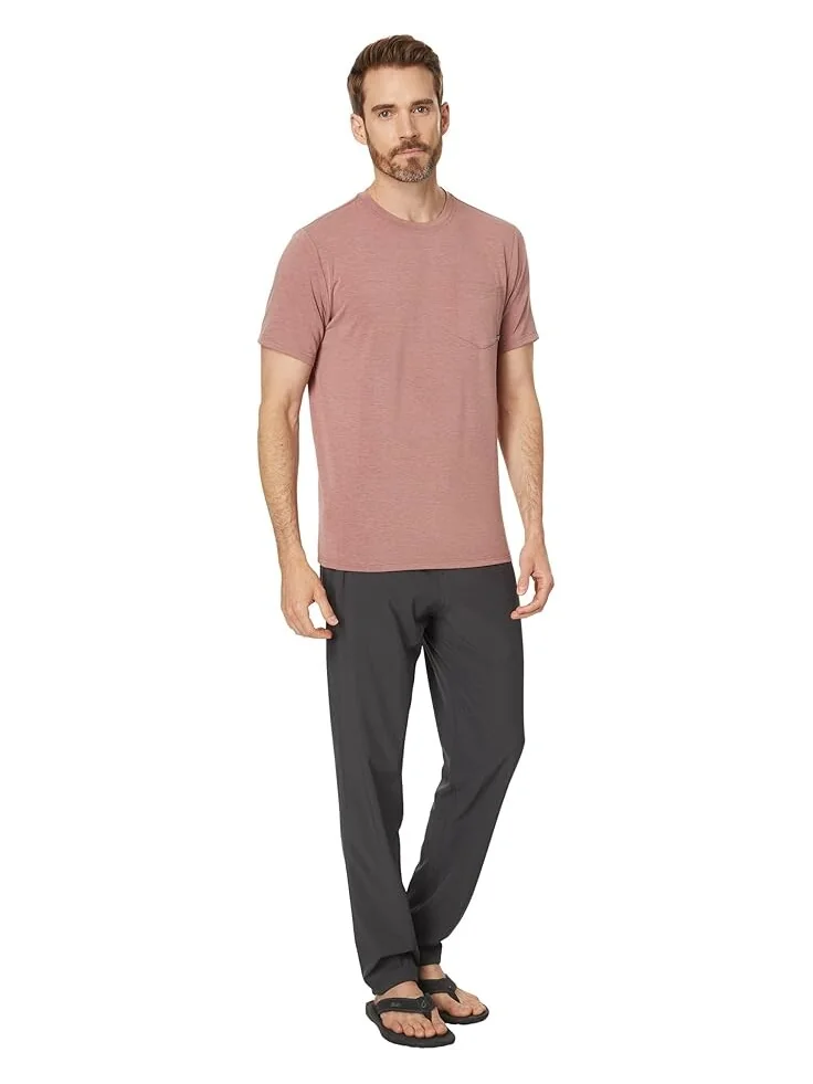 Футболка Free Fly Bamboo Flex Pocket Tee, цвет Heather Brick — 4