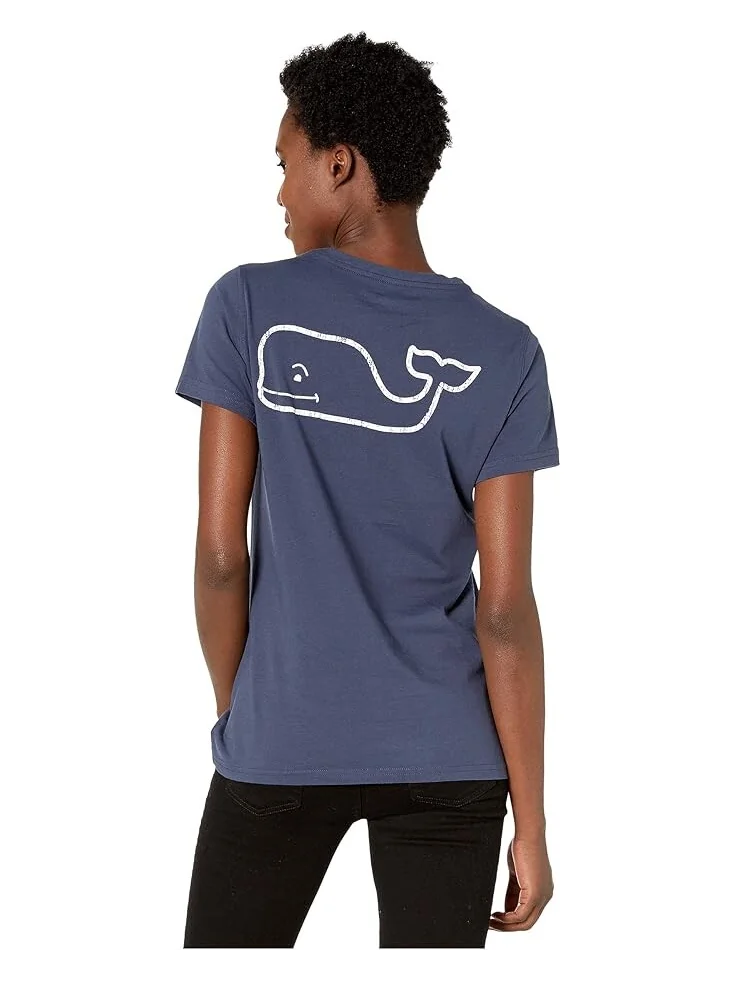 Футболка Vineyard Vines Whale Pocket Tee — синий