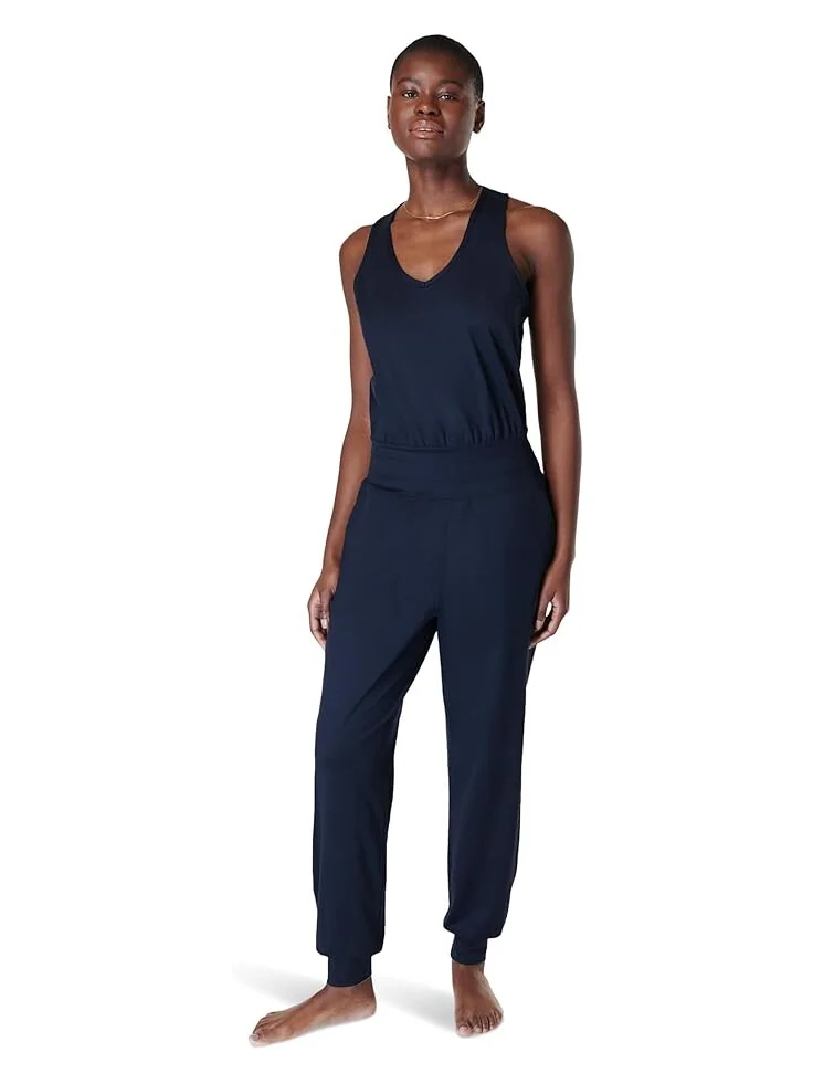 Брюки Sweaty Betty Gaia Performance Yoga Jumpsuit — синий