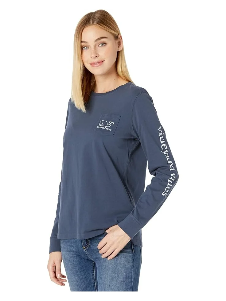 Футболка Vineyard Vines Whale Print Tee — синий