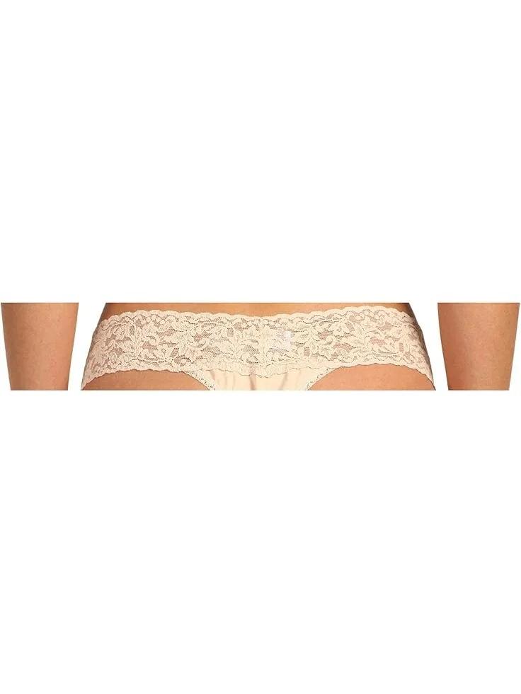 Стринги Hanky Panky Organic Cotton Original Rise Thong w/ Lace — 3