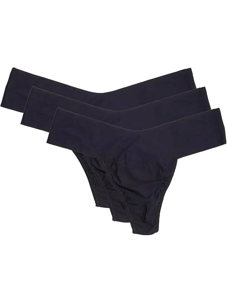 Стринги Hanky Panky BreatheSoft Natural Rise 3-Pack Thong — 1