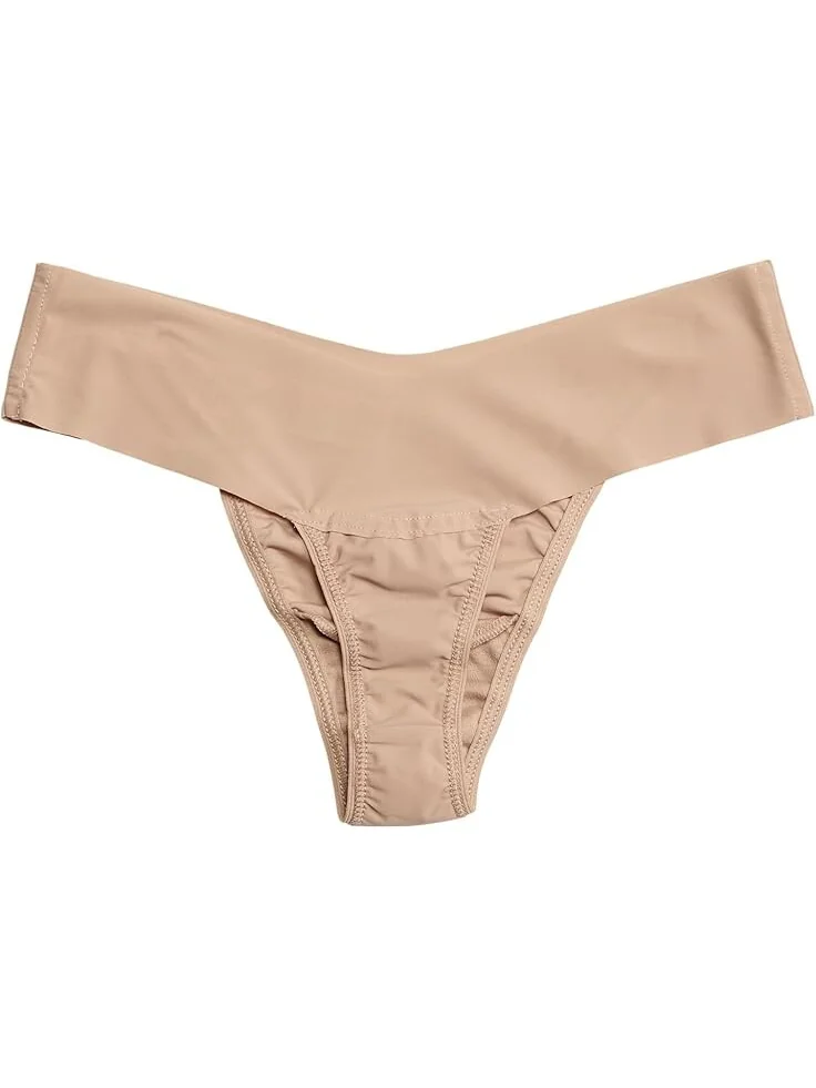 Стринги Hanky Panky BreatheSoft Natural Rise 3-Pack Thong — 2