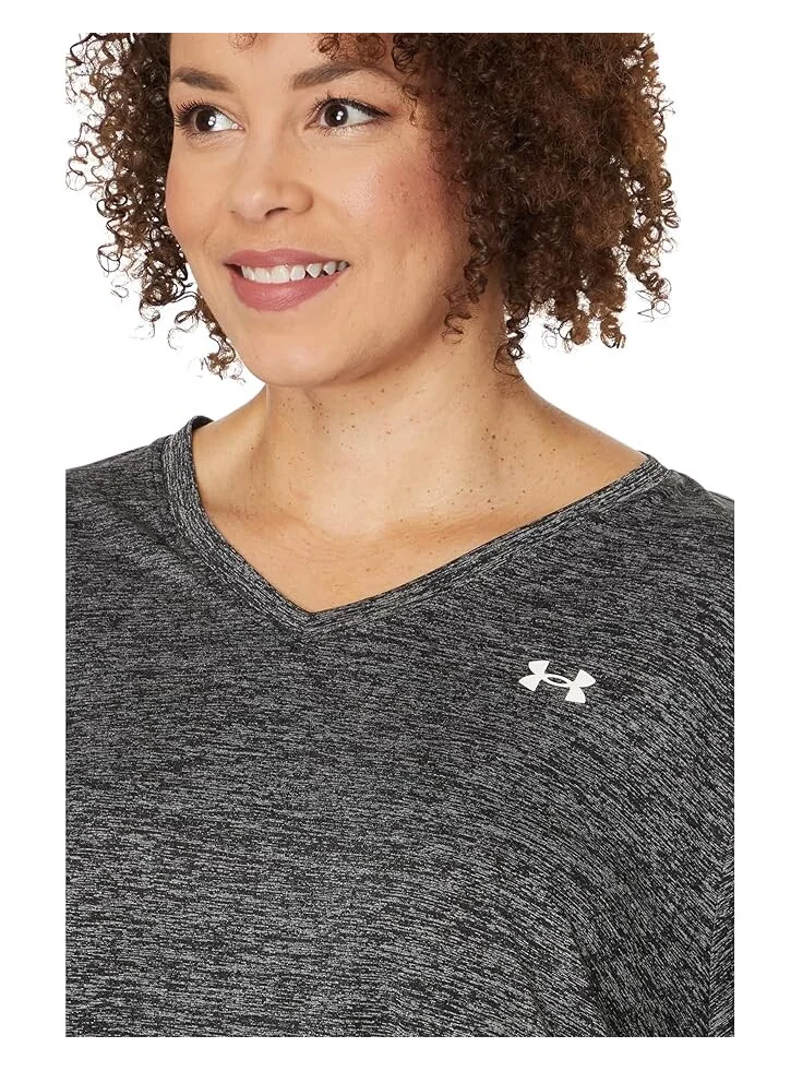 Футболка Under Armour Plus Size Tech Short Sleeve V-Neck Twist — 3