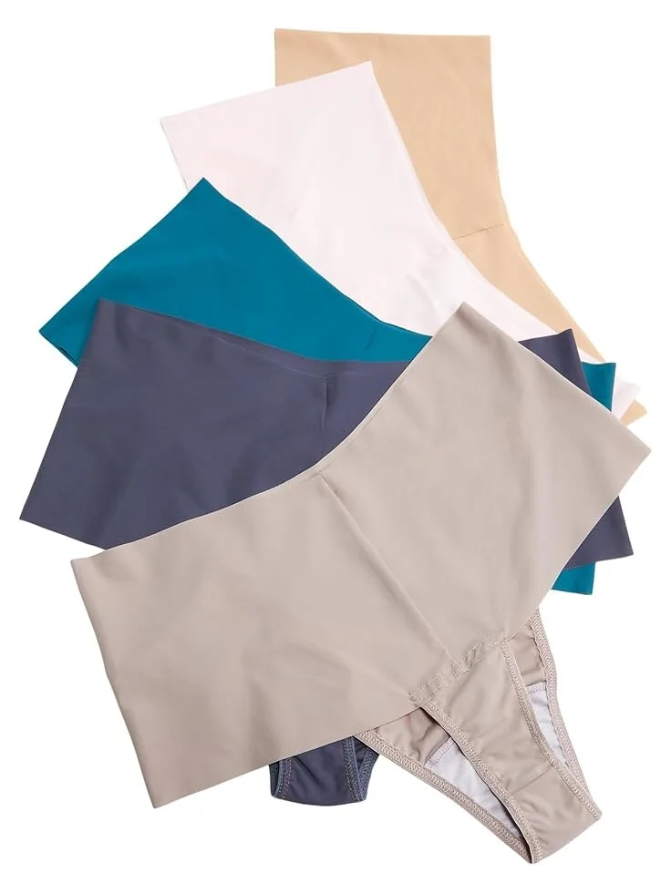 Стринги Hanky Panky BreatheSoft High Rise Thong 5-Pack — 2