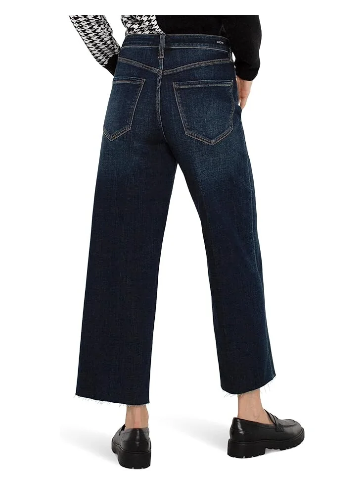 Джинсы Liverpool Los Angeles Stride Crop Wide Cut Hem Hi-Rise Crosshatch Denim in Eastmoor, цвет Eastmoor — 2