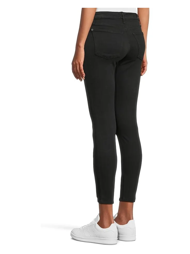 Джинсы 7 For All Mankind The Ankle Skinny in Slim Illusion Black — 3