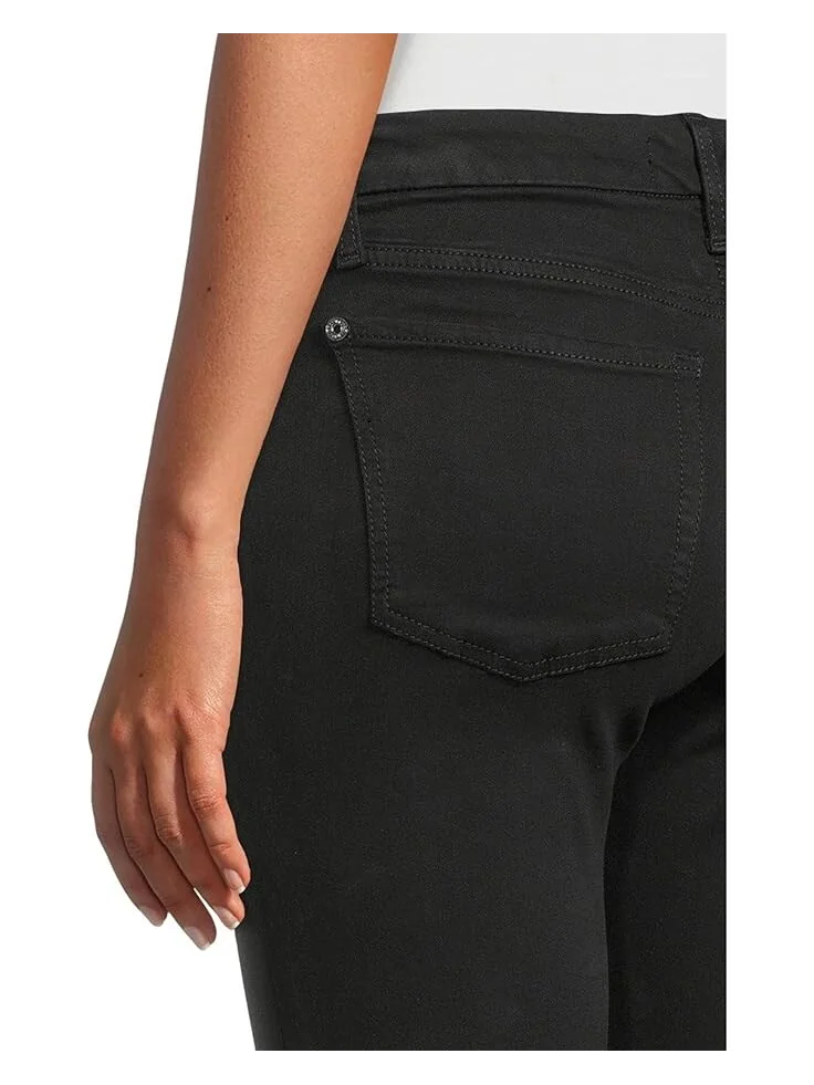 Джинсы 7 For All Mankind The Ankle Skinny in Slim Illusion Black — 4