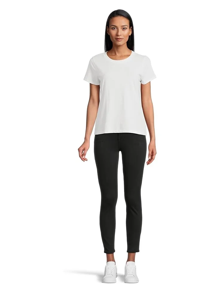 Джинсы 7 For All Mankind The Ankle Skinny in Slim Illusion Black — 5