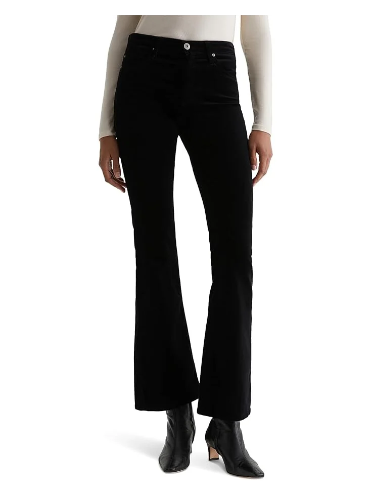 Джинсы AG Jeans Farrah Mid Rise Bootcut Jeans in Super Black — черный