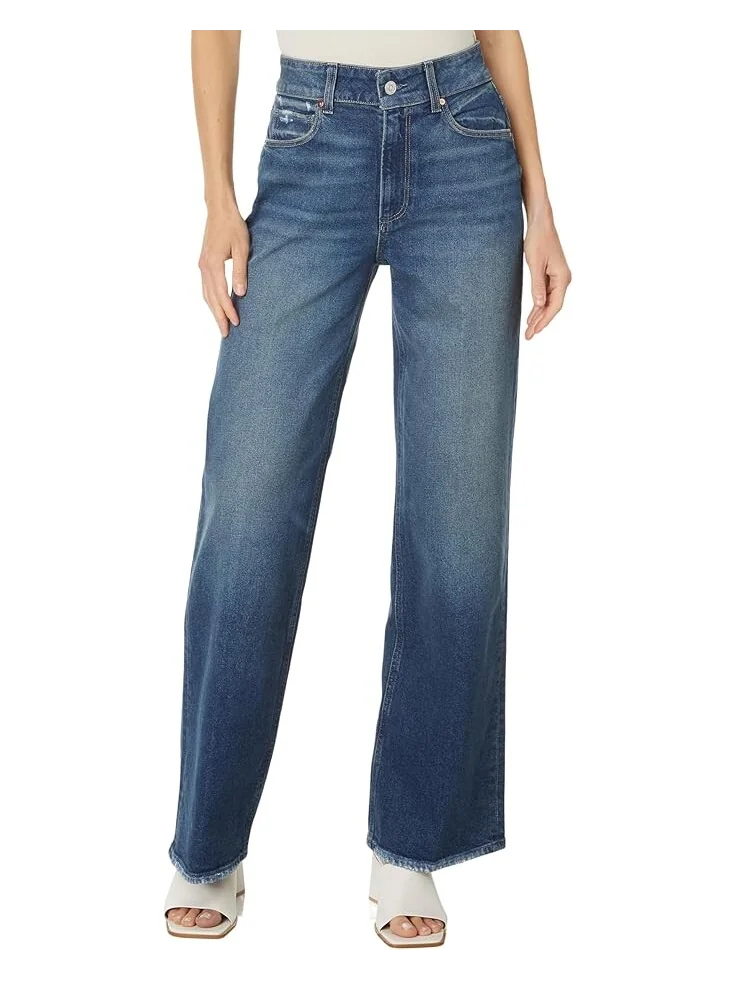 Джинсы Paige Sasha 32" in Lovejoy Distressed, цвет Lovejoy Distressed — серый