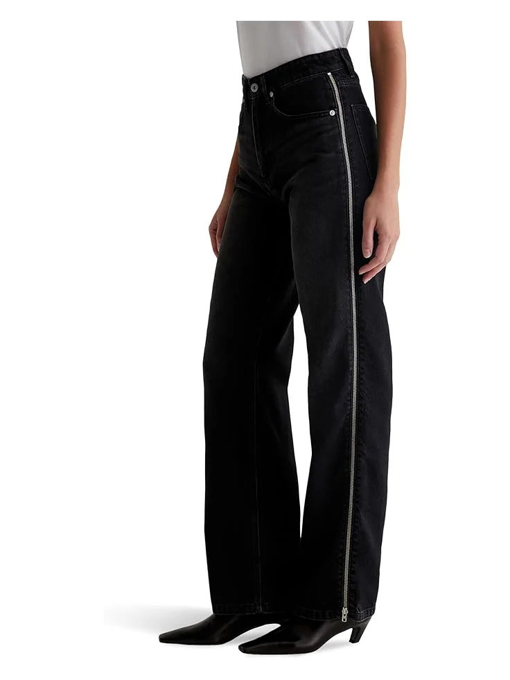 Джинсы AG Jeans Kora High-Rise Wide Leg in Demure, цвет Demure — розовый