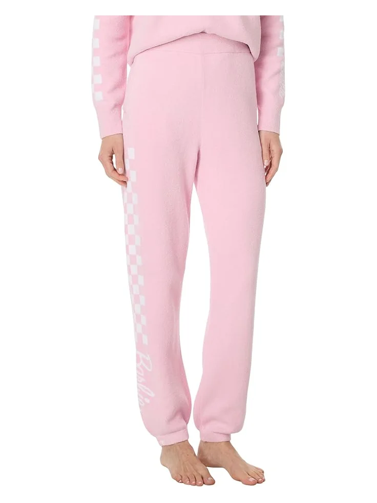 Брюки Barefoot Dreams CozyChic Ultra Lite Checkered Barbie Joggers — розовый