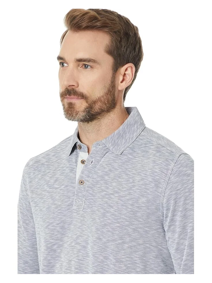 Поло Johnston & Murphy Vintage Slub Long-Sleeve Polo — 3