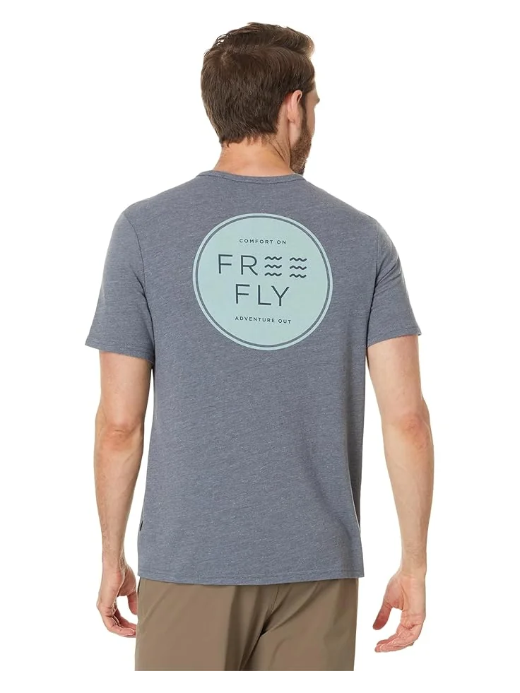 Футболка Free Fly Comfort On Pocket Tee, цвет Heather Storm Cloud — 2