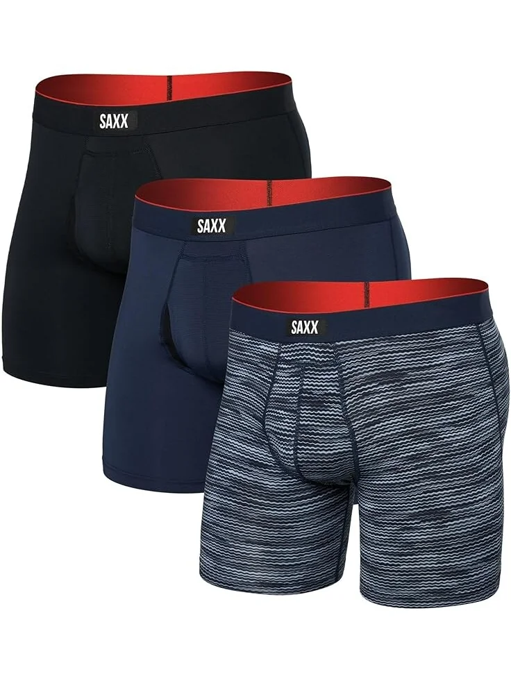 Боксеры SAXX UNDERWEAR Multi-Sport Mesh Boxer Brief Fly 3-Pack — 1