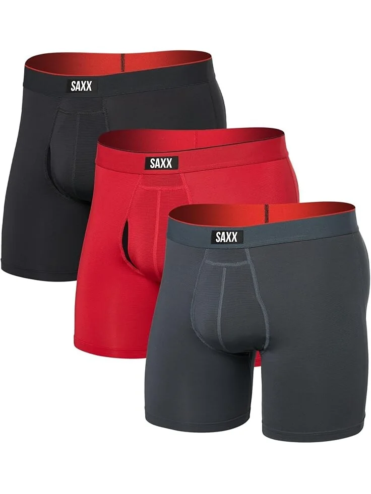 Боксеры SAXX UNDERWEAR Multi-Sport Mesh Boxer Brief Fly 3-Pack — 1