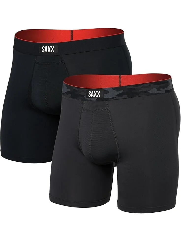 Боксеры SAXX UNDERWEAR Multi-Sport Mesh Boxer Brief Fly 2-Pack — 1