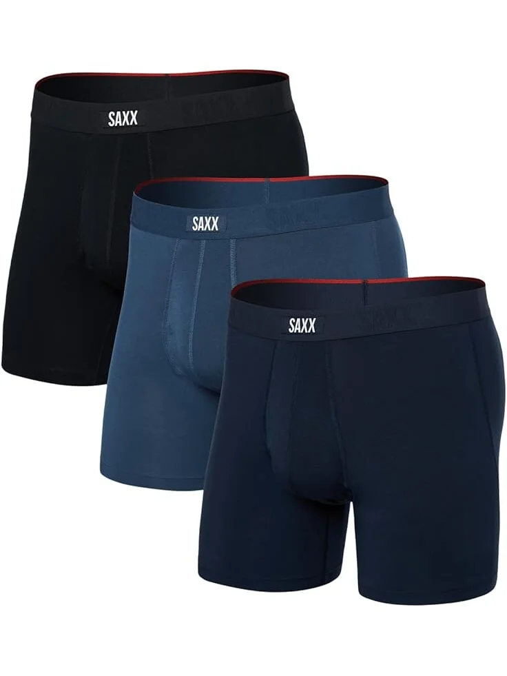 Боксеры SAXX UNDERWEAR Vibe Extra Super Soft Boxer Brief Fly 3-Pack — 1