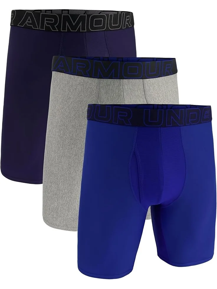 Боксеры Under Armour 3-Pack Performance Tech Solid 9" Boxer Briefs — 1
