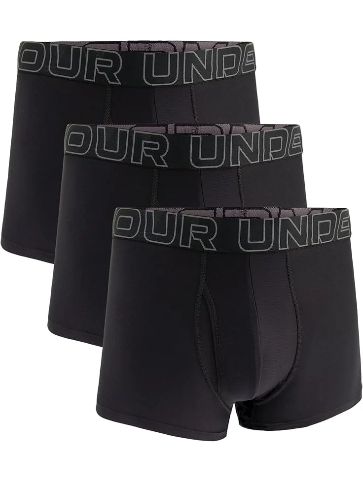 Боксеры Under Armour 3-Pack Performance Tech Solid 3" Boxer Briefs — 1