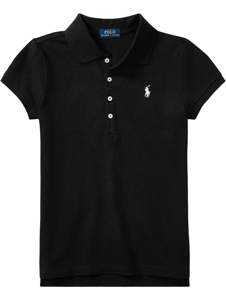 Поло Polo Ralph Lauren Kids Short Sleeve Mesh Polo Shirt — 1