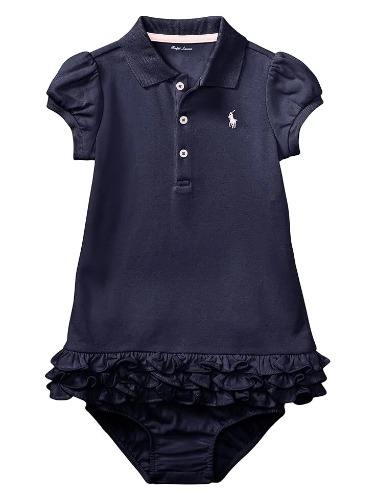 Платье Polo Ralph Lauren Kids Ruffled Polo Dress & Bloomer — 1
