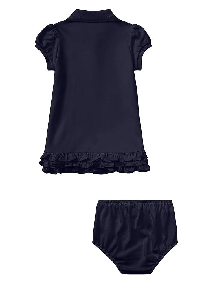 Платье Polo Ralph Lauren Kids Ruffled Polo Dress & Bloomer — 2
