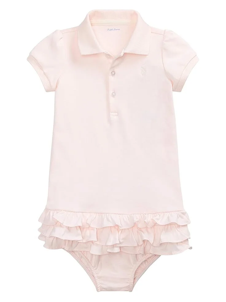 Платье Polo Ralph Lauren Kids Ruffled Polo Dress & Bloomer — 1