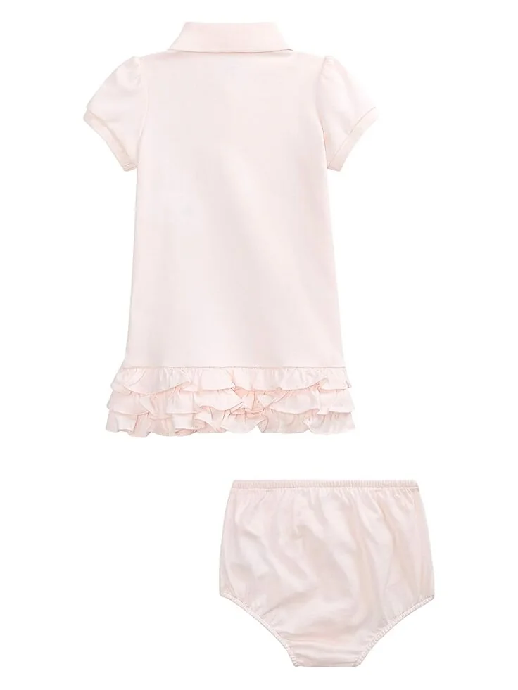Платье Polo Ralph Lauren Kids Ruffled Polo Dress & Bloomer — 2