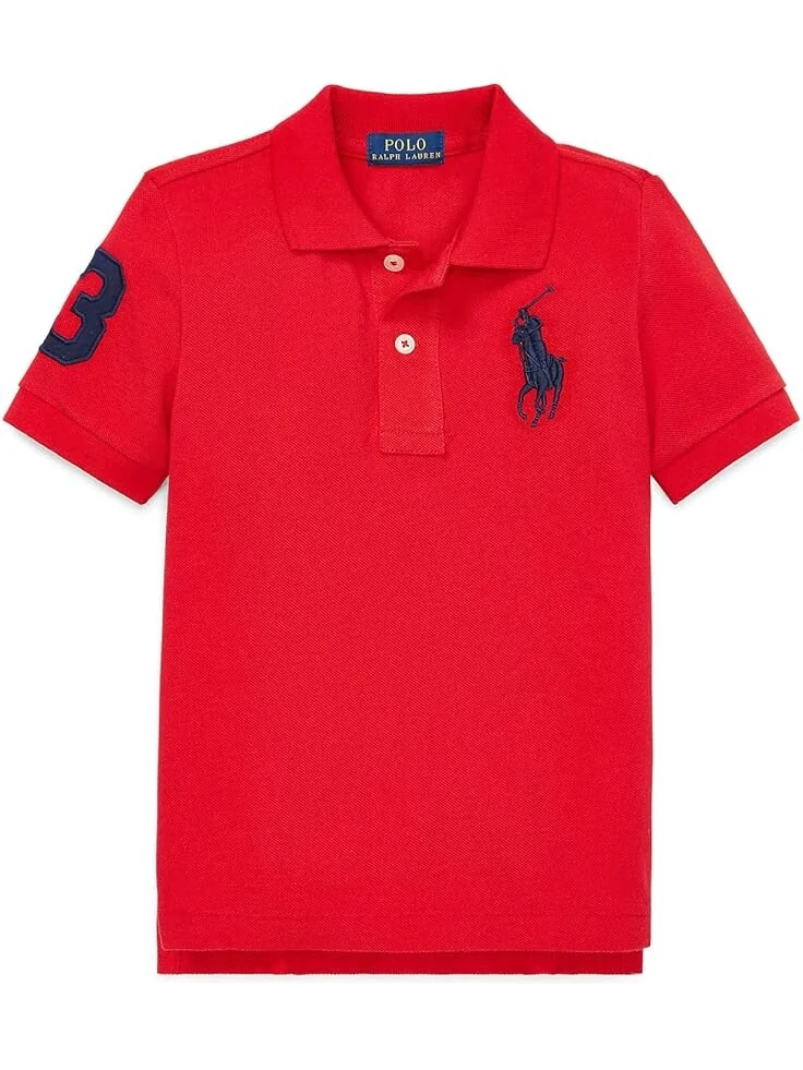 Поло Polo Ralph Lauren Kids Big Pony Cotton Mesh Polo Shirt — 1