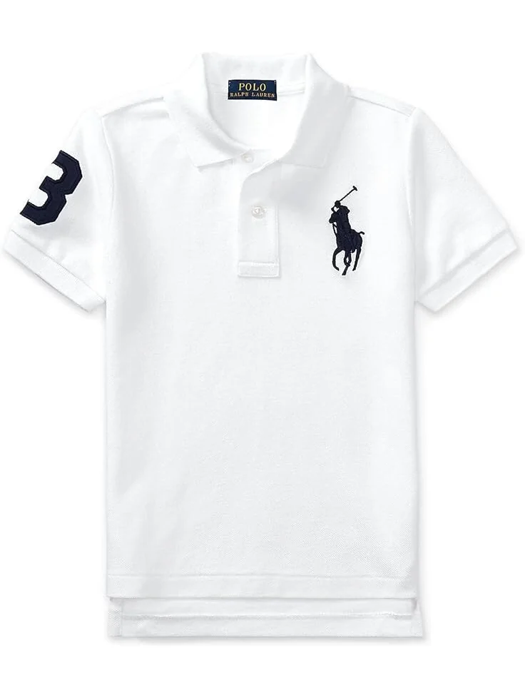 Поло Polo Ralph Lauren Kids Big Pony Cotton Mesh Polo Shirt — 1