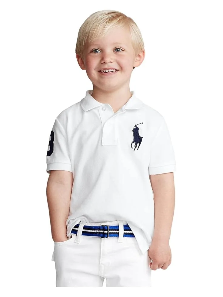 Поло Polo Ralph Lauren Kids Big Pony Cotton Mesh Polo Shirt — 3