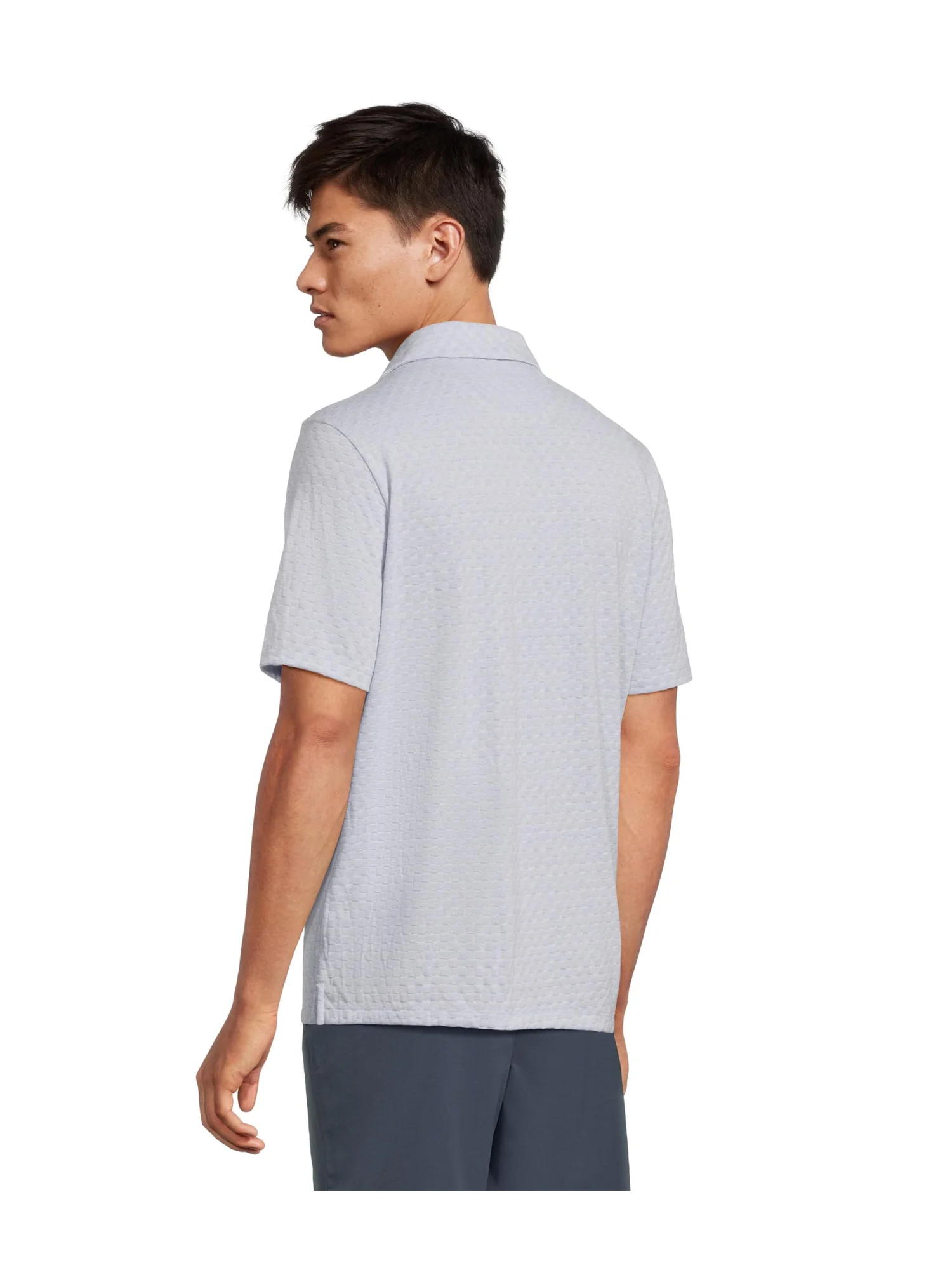 Поло Johnston & Murphy Basket Weave V-Neck Polo — 3