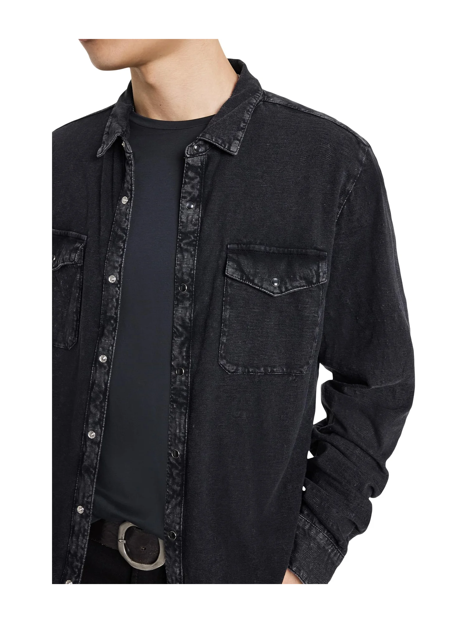 Рубашка John Varvatos ARVON WESTERN SHIRT — 4