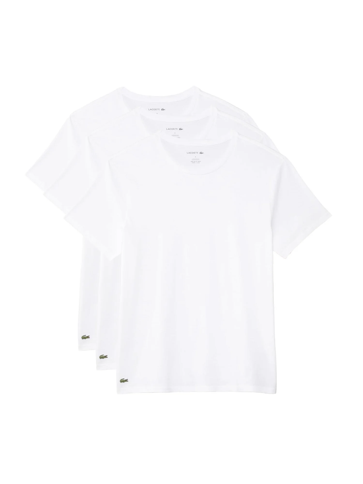 Футболка Lacoste белая, 3 шт. — 1
