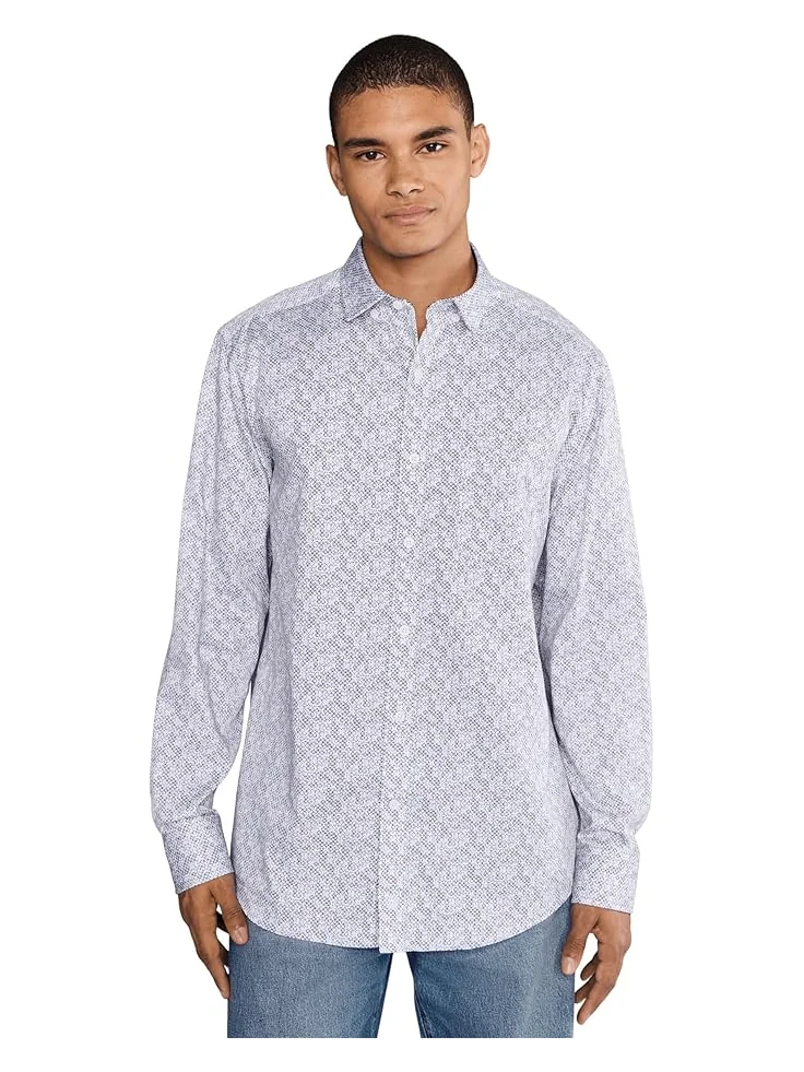 Мужская рубашка Johnston & Murphy Printed Cotton — 1