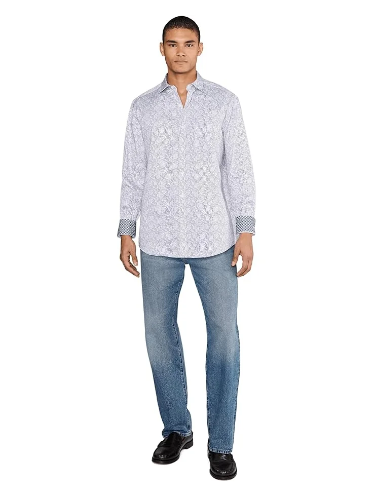 Мужская рубашка Johnston & Murphy Printed Cotton — 2