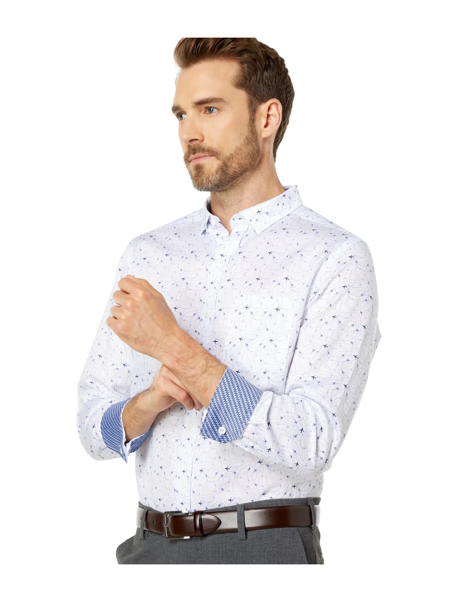 Рубашка Johnston & Murphy Printed Cotton Shirt — 3
