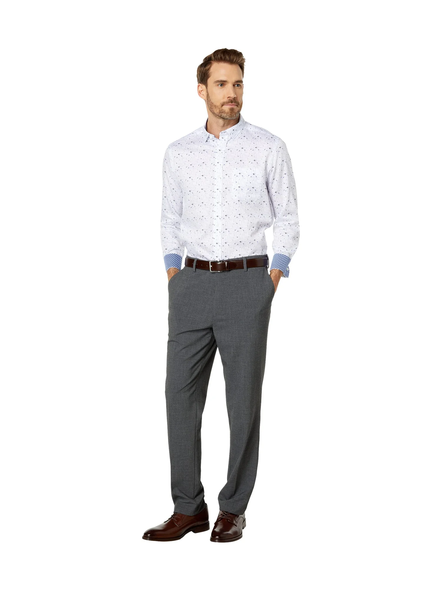 Рубашка Johnston & Murphy Printed Cotton Shirt — 4