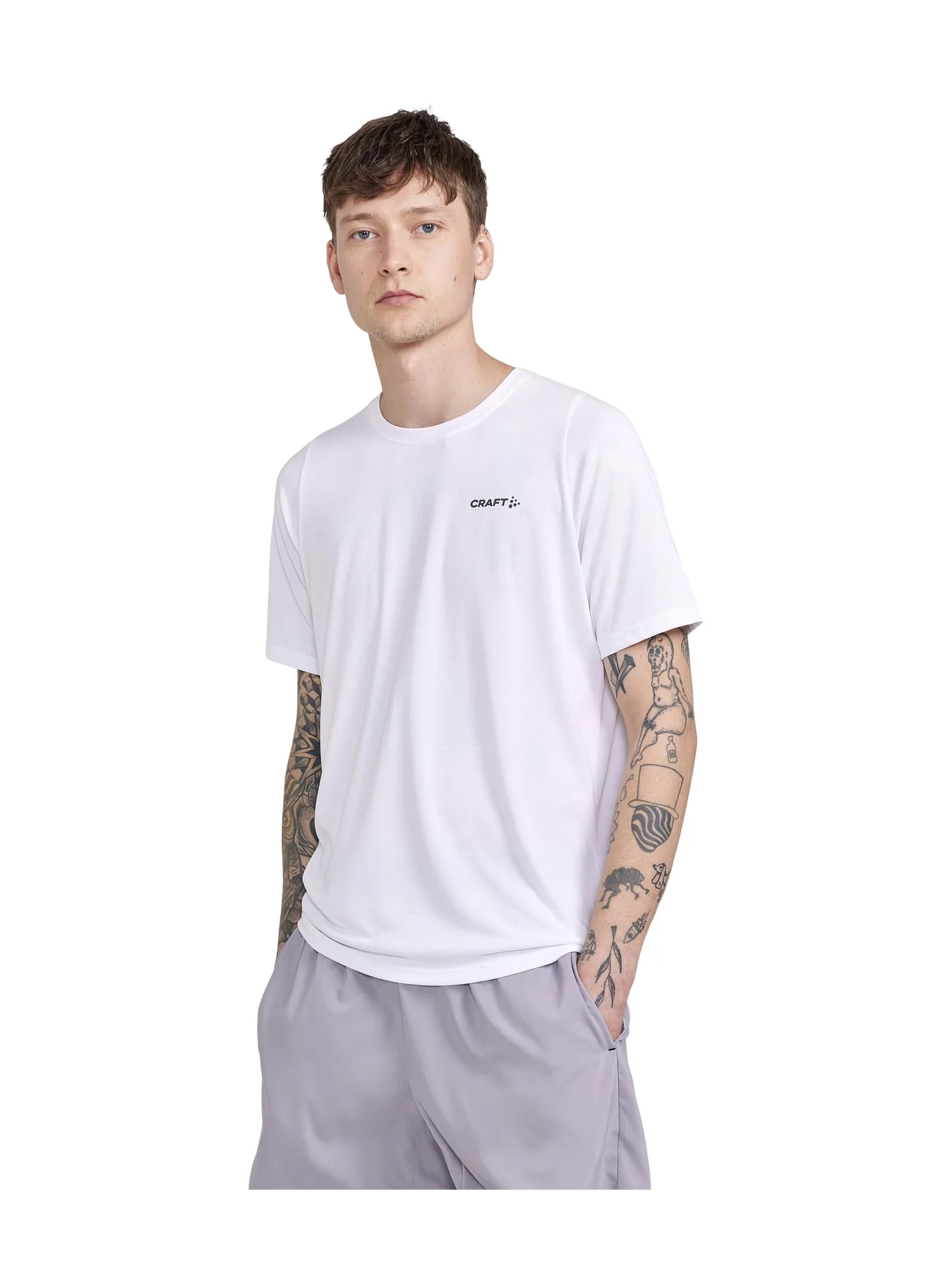 Футболка Craft Collective Bi-Blend Shortsleeve Tee — белый