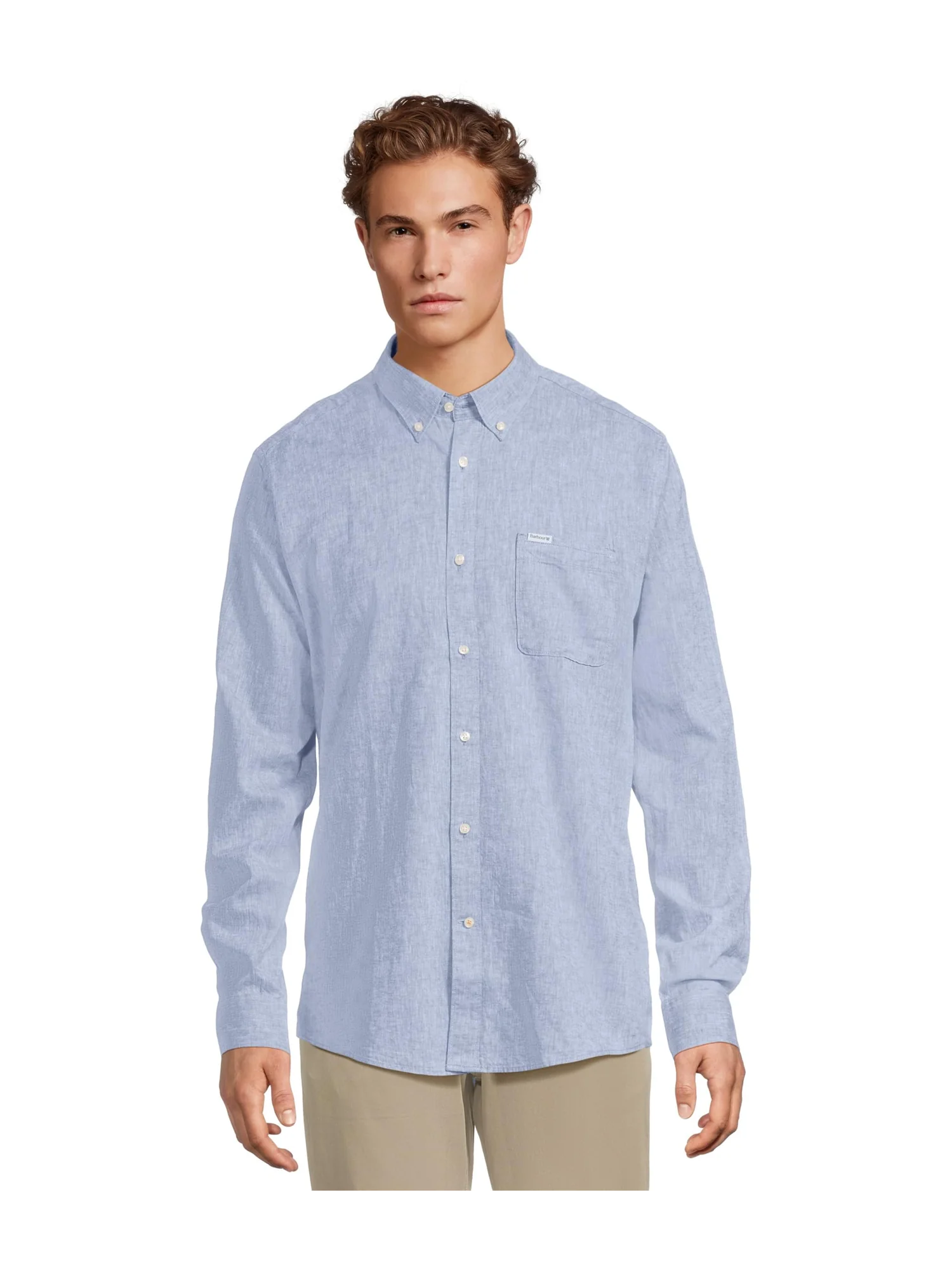 Рубашка Barbour Nelson Tailored Shirt — синий