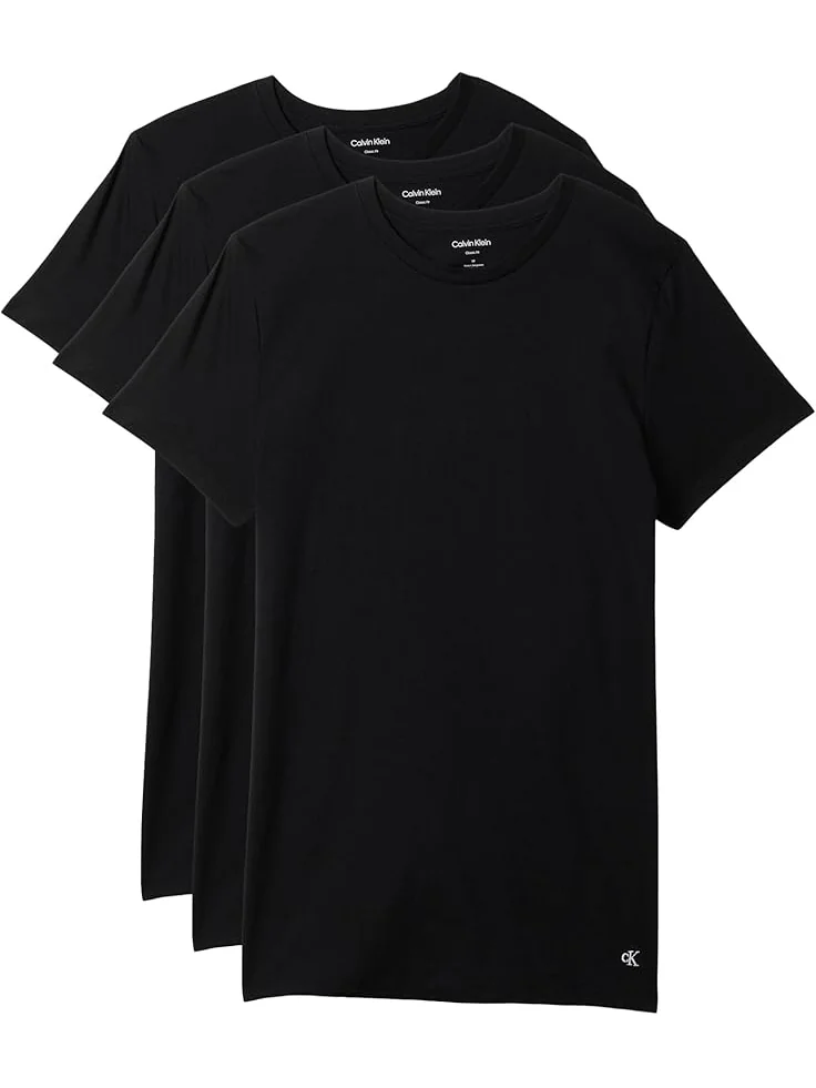 Футболка Calvin Klein Underwear Cotton Classics 3-pack Crewneck T-shirt — черный