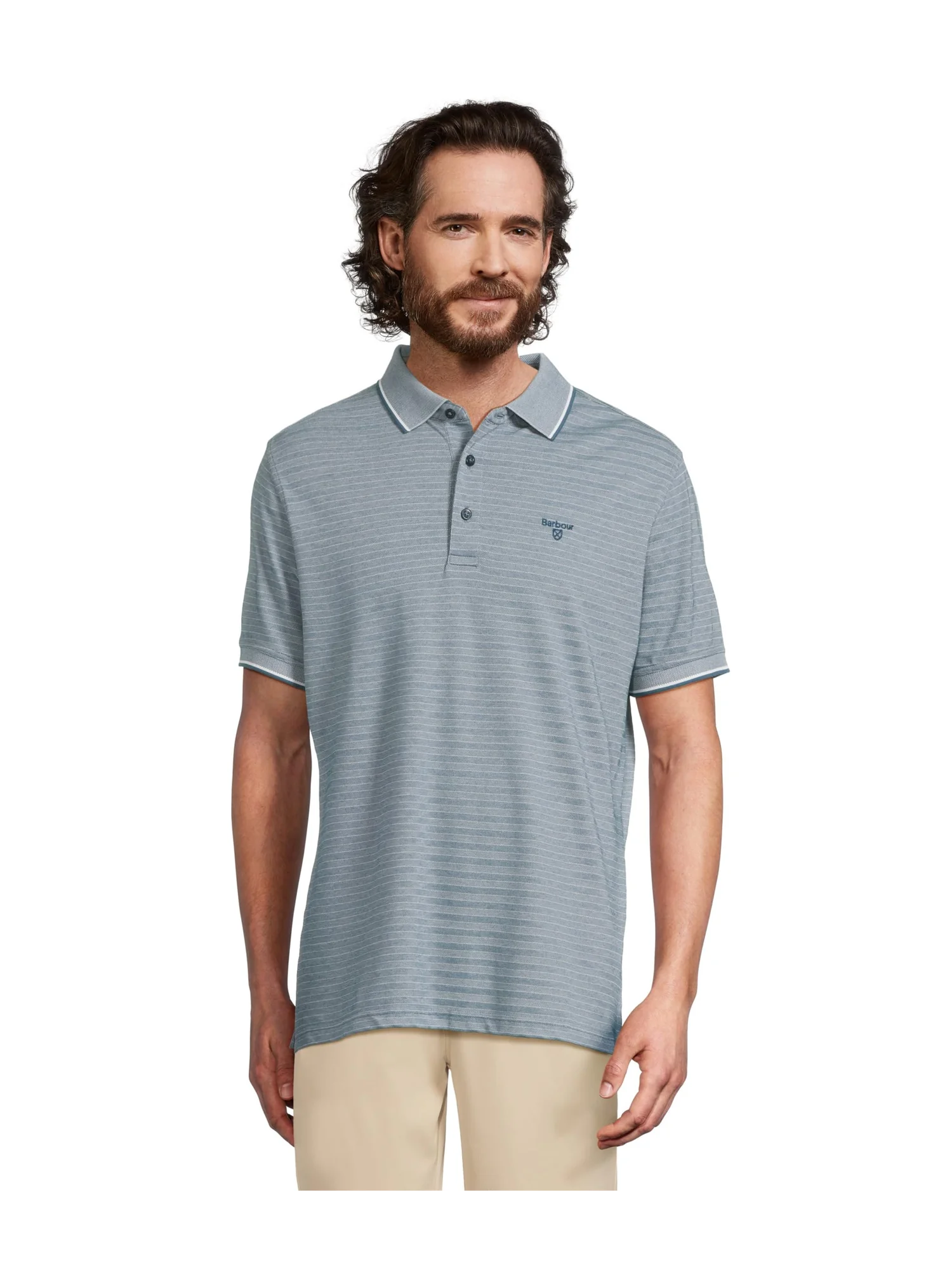 Поло Barbour Taverham Performance Polo Shirt — синий